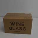 Glasses Set of 8, 12oz Clear Red/White, Long Stem Glasses for Party, Wedding and Home