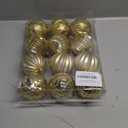 Christmas Ball Ornaments 3.14" Gold Christmas Ornaments Big Shatterproof Xmas Tree Ornaments Hanging Balls Bulb Ornament for Wedding Holiday Halloween New Year Party Indoor Outdoor Decorations 12Pcs