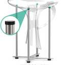 Plastic Bag & Bottle Drying Rack, Multifunctional Wine Decanter Holder, Collapsible Countertop Stand (Small)