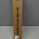 Water Bottle Brush, 15 Inches Long Stainless Steel Handle Bottle Brush Cleaner, Bottle Scrubber, Kitchen Scrub Cleaning Brushes for Cup, Wine Glasses, Coffee Mugs, Tumblers, Wine Decanters, Black