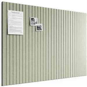 Bumusty Large Cork Board Alternative-48 x 36" Felt Bulletin Board Tiles, with 30 Pushpins, 70 Adhesive Tabs, Fine-Stripe 12-Pack, Cork Boards for Office Push Pin Board Felt Board-Sage