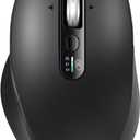 Wireless Bluetooth & USB Multi-Device Ergonomic Mouse Silent Click, 4-Way Scroll Wheel, Adjustable DPI, Office Cordless USB Mice, Mouse for Laptop/Coupmter/mac air/iPad (Black)