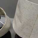 2 Beige Lamps,  Small Cordless Lamp, Battery Operated Table lamp Dimmable, 4000mAh Rechargeable, Touch Bedside Lamp with Beige Linen Shade