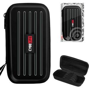 CyeeLife Dart Case - Carrying Case for Steel or Soft Tip Darts, Holds 3 Darts and Extra Accessories, Built-In Storage Tubes and Pockets for Flights, Tips, Shafts