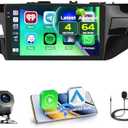 Fuluku 4+64GB Android 15 Car Stereo for Toyota Corolla 2014-2017 Wireless Carplay Android Auto, 10.1 Inch Incell Touch Screen Car Stereo with GPS, Backup Camera, Bluetooth, FM/RDS, EQ, WiFi, SWC