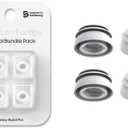 Premium Multi-Flange Eartips for Galaxy Buds3 Pro (White, Medium)
