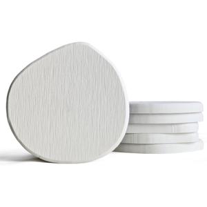 Diatomaceous Earth Coasters Set of 6 for Drinks, Moisture Water Absorbent Stone Coasters for Table Desk at Work, Water Absorbing Instant Drying Diatomite, Modern White Diatomaceous Earth Coasters Set of 6 for Drinks, Moisture Water Absorbent Stone Coasters for Table Desk at Work, Water Absorbing Instant Drying Diatomite, Modern White