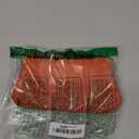 Royal Bagger RFID Kiss Lock Wallet, Solid Color Multi-card Slots Card Holder, Genuine Leather Clutch Purses for Women 1468 (Orange)