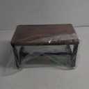 Step Stool, Height-Adjustable Wooden Step Ladder Metal Foot Stool, Small Kitchen Stool Helper for Toddler Adults Elderly, One-Step Chair for Home Bedside Bathroom Sink Potty-Black