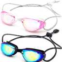Aegend Swim Goggles for Kids Youth Teen 3-14 Anti-Fog Anti-UV Comfort Fit for Swimming