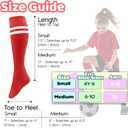 Winterlace Kids Youth Soccer Socks, 12 Pairs Boys Girls Knee High Team Football Athletic Sports