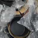 Kitchen Induction Cookware & Bakeware Set - 30 Piece Black Granite Cooking Pans Set, Non-Stick Pots and Pans Set