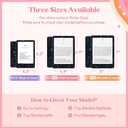 24PCS Pink Bow Skin for E-Reader, and 4PCS Type C Charms for E-Reader with Scrapbook Stickers, 7"x5" Skin Front and Back Decal Inserts for Paper White 12th (Pink Bow)