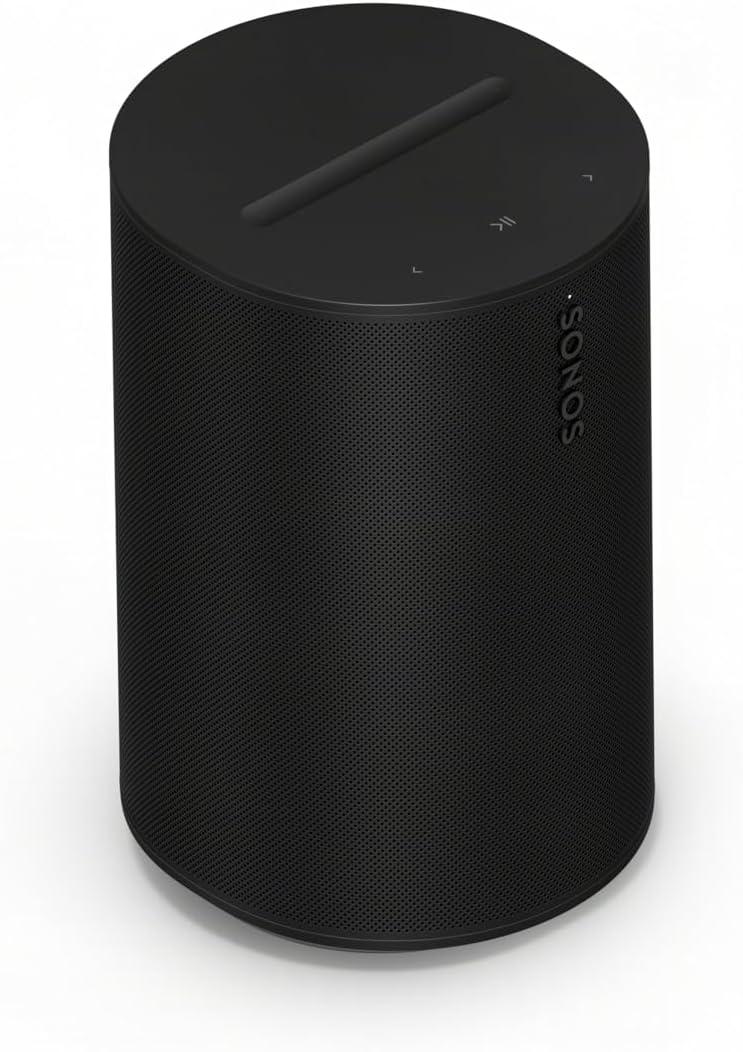 Sonos Era 100 SL - Compact, Microphone-Free Speaker with WiFi, Bluetooth - Black (Single)