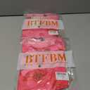 2 x BTFBM Womens Sheer Mesh Summer Tops 2025 Crewneck Short Sleeve Print Ruched Crop Top Slim Fit Club Going Out T Shirts (Pink, S)