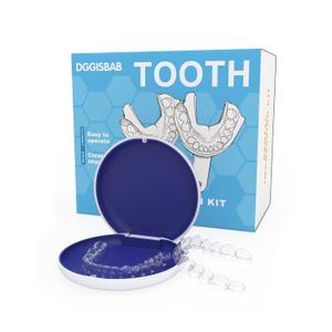 Custom Clear Retainers for Teeth (1 Set) | Upper & Lower Set Transparent, Comfortable, BPA-Free, Durable, Includes Portable Case for Daily or Overnight Wear