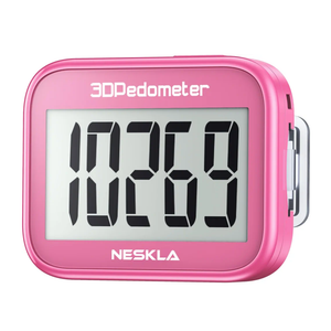 3D Pedometer for Walking, Simple Step Counter with Large Digital Display, Step Tracker with Removable Clip Lanyard, Accurately Track Steps for Men Women Kids Adults Seniors