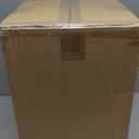 Glitzhome Side Tables Living Room, Round Coffee Accent Table Nightstand, Small Christmas End Table MgO Santa Stool for Bedroom Home Office Dorm Decoration, 16'H