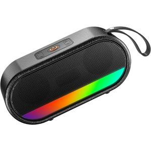Portable Bluetooth Speaker, Clear Sound, Bluetooth 5.3, Wireless Speakers with Colorful LED Lights, Punchy Bass for Outdoor, Home, Party, Beach, Birthday Gift