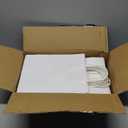 REMTAP Gift Paper Bags 8×4.5×10.5 50Pcs Kraft Bags with Handles Bulk Gift Bag for Wedding Party Craft Retail Packaging, Shopping, Party Favor, Retail Bag (White-M-50pcs, 8 * 4.5 * 10.5)