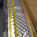 Aluminum Shed Ramp 2PC, 4' Long 8" Wide Loading Ramp for Riding Mower, 880 lbs Capacity for Lawn Mower, ATV, Motorcycle, Lightweight Sturdy Anti-Slip Ramps with Punch Plate Surface