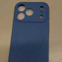 Miracase Magnetic for iPhone 17 Pro Case, Compatible with MagSafe, Integrated Silicone Camera Control Cover, 3.0mm Thicken Shockproof Drop Protection Phone Case for 17 Pro,Capri Blue