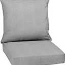 Arden Performance Outdoor Deep Seat Set, 24 x 24, Rain-Proof, Fade Resistant, Deep Seat Bottom and Back Cushion 24 x 24, Paloma Valencia