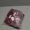 SuperO Set of 40 Cloth Napkins 17 x 17 Inch, Polyester Solid Washable Dinner Napkins with Hemmed Edges,Great for Restaurant, Wedding and Party(Burgundy)