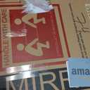 Vanity Mirror with Lights, 25.6'' x 22'' Lighted Makeup Mirror, Touch Screen with 3-Color Lighting, Dimmable for Vanity Desk Tabletop Round White