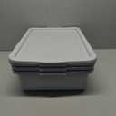 3 Pack Wash Bins with Lids, 13 Liter Plastic Restaurant Commercial Bus Tub, Light Gray