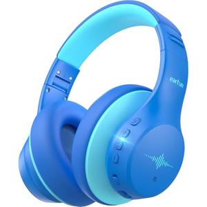 EarFun K4NC Active Noise Cancelling Headphones for Kids, 120H Playtime, 74/85/94dBA Volume Limited, Kids Bluetooth Headphones with Mic, Bluetooth 5.4, Stereo Sound Kid Headset for School/Home/Travel