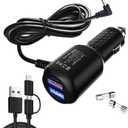 Radar Detector Power Cord,for Uniden Escort Valentine Beltronics Passport Cobr Whistler etc Radar Detector,Dual USB QC3.0 Quick Charger(6.5FT)