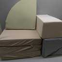 6-Piece Toddler Climbing Toys Indoor, Foam Climbing Toys for Toddlers, Soft Play Baby Climbing Blocks for Crawling and Sliding, Safe Climbing Play Set Indoor Gym Equipment for Toddler1-3, Infant, Baby