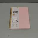 Taja Lined Spiral Journal Notebook for Women & Men, 140 Pages, College Ruled Hardcover Notebook for Work & Note Taking, Journals for Writing, A5(5.7" x 7.9") - Pink