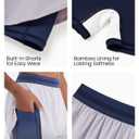 PATPAT Girls 2-in-1 Shorts, Ultra-Light Quick-Dry Active Shorts with Bamboo Viscose Liner for Kids Soccer Dance Biker Sports (Lavender Haze)