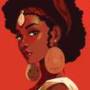 UPABLUNSO African Woman Wearing Earrings Diamond Painting Kit for Adults 5D Diamond Art for Beginners DIY Full Drill Paintings with Diamonds Art for Adults for Home Room Wall Decor 12x16inch