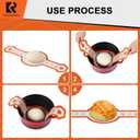 Cook's Aid 2 Pcs Silicone Bread Sling for Dutch Oven, Non-Stick Bread Baking Mat Set, Reusable Sourdough Bread Sling with Long Handles for Easier Transfer for Dough
