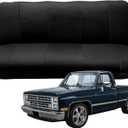 Custom-Fit Bench Seat Covers Replace for Chevy 1973-1999 C/K Series Full Size Classic Trucks Without Headrests, Sandwich Air Mesh Fabric Composite Soft Foam Lining Bench Seat Protector