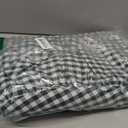 Green Plaid Ruffled Table Cover Linen 70 Inch Round Gingham Tablecloth Classic Farmhouse Vintage Checkered Decorative Buffalo Plaid for Home Holiday Party
