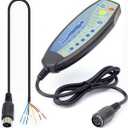 8 Female Pin Hand Remote Control for Massage Power Lift Recliner Chair DN-03 Heat and Vibration Controller for Sofa Chair with 30 in Length Extension Connection Cord Cable 12VDC