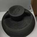 XMGZQ Black Decorative Bowl, Extra Large, Rustic Wooden Fruit Bowl for Home Decor, Kitchen Counter, Entryway & Table Centerpiece