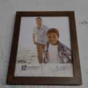 Malden 8x10 Picture Frame - Wide Real Wood Molding, Real Glass - Stonewashed Walnut