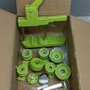 Button Maker Machine Multiple Sizes, Pin Maker Machine 1+1.25+2.25 inch, Interchangeable Button-Models Badge Button Press Machine with 300 Sets 25+32+58mm Button Maker Supplies&Circle Cutter