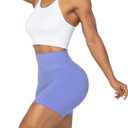 Sunzel No Front Seam High Waist Biker Shorts for Women, Squat Proof Yoga Workout Gym Bike Shorts (S)