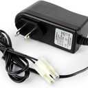 Tenergy RC Battery Charger for 9.6V (8S) NiMH/NiCd Battery Packs, 400mA AC Plug Charger w/Standard Tamiya Connector for RC Hobbies, Not Compatible with Spike The Dinosaur