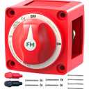300A 12V 48V Battery Disconnect Switch Waterproof Battery ON Off Heavy Duty Shut Off Switch Ignition Protected Power Kill Switch for Boat Marine Car RV Truck