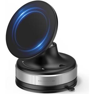 Car Phone Holder for Your Car Magsafe Mount [Strong Suction & Magnet] 360° Rotation Magnetic Suction Cup Cell Phone Holders Telefono Stand for iPhone 16 Pro Max Plus 15 14 Dashboard Accessories