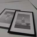 ENJOYBASICS 11x17 Picture Frame, Display Poster 8x12 with Mat or 11 x 17 Without, Wall Gallery Photo Frames, Black, 2 Pack