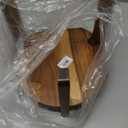 TableCraft12654 Acacia Wood Stand for Glass Beverage Dispensers, Beverage Holder, 10" Dia x 8" H, Raises Dispenser 6-3/4", Ideal for Catering & Restaurants