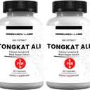 Research Labs Longjack Tongkat Ali 2 Pack Extract Capsules - Highly Concentrated Potent Extract | Strength, Drive, Performance & Muscle Mass | Exp Date 11/2029